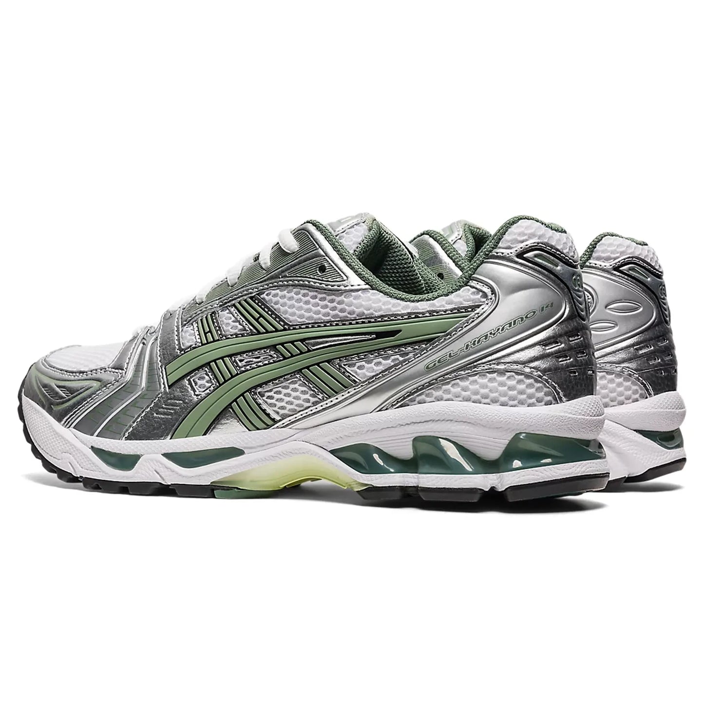 Back Side View of ASICS Gel-Kayano 14 White Slate Grey 1201A019-107