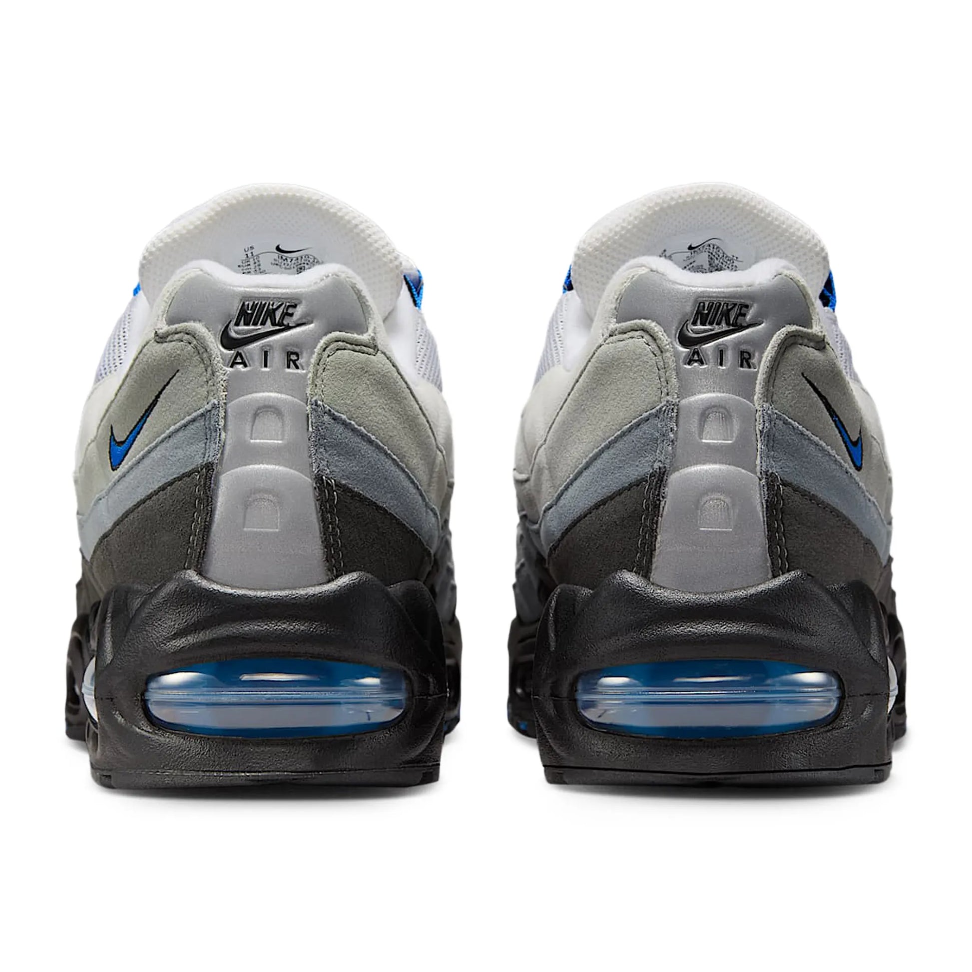 Back View of Nike Air Max 95 OG Big Bubble Blue Spark IM7410-100