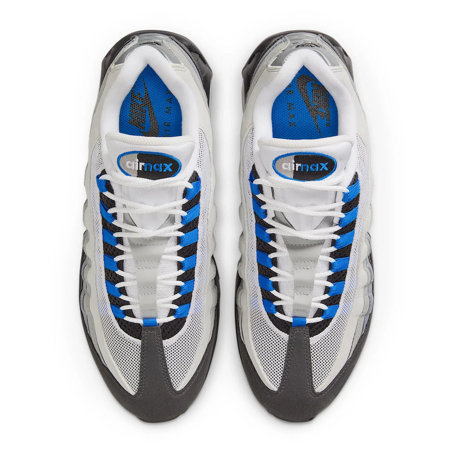 Upper View of Nike Air Max 95 OG Big Bubble Blue Spark IM7410-100