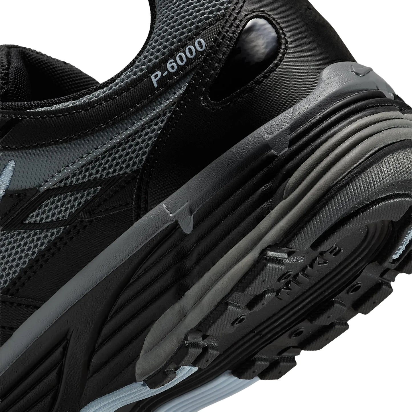 Detailed Side View of Nike P-6000 Black Cool Grey Celestine Blue IF6199-003