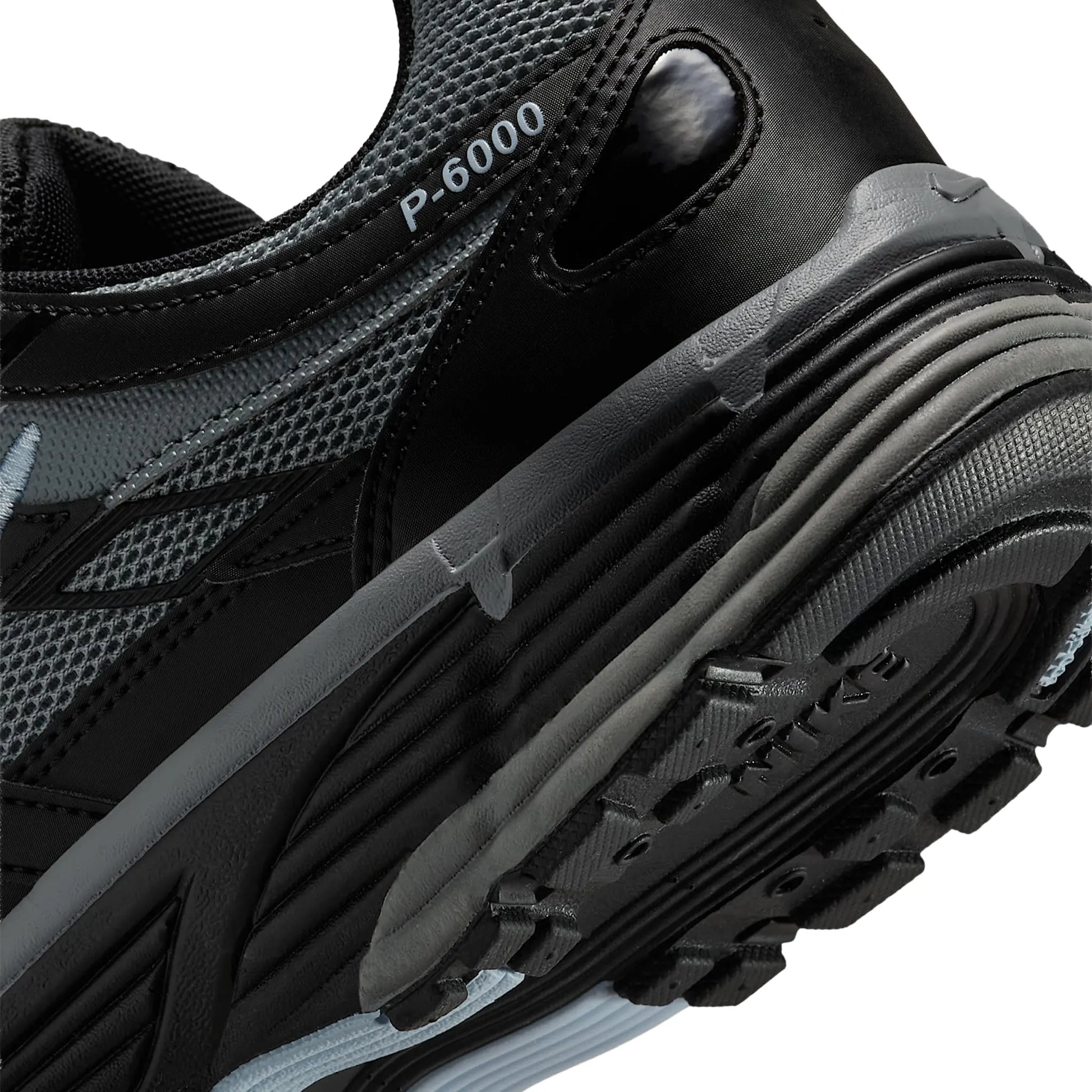 Detailed Side View of Nike P-6000 Black Cool Grey Celestine Blue IF6199-003